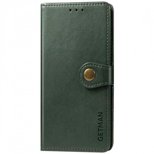 Шкіряний чохол-книжка GETMAN Gallant (PU) для Samsung Galaxy S23 FE Зелений