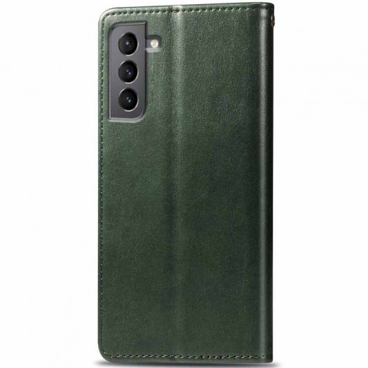 Шкіряний чохол-книжка GETMAN Gallant (PU) для Samsung Galaxy S23 FE Зелений - зображення 2 