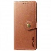 Шкіряний чохол-книжка GETMAN Gallant (PU) для Samsung Galaxy S23 FE Коричневий