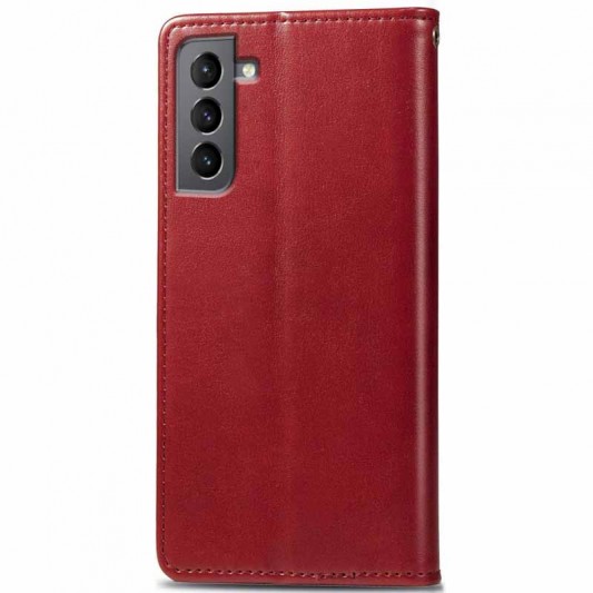 Кожаный чехол-книжка GETMAN Gallant (PU) для Samsung Galaxy S23 FE Красный - изображение 2