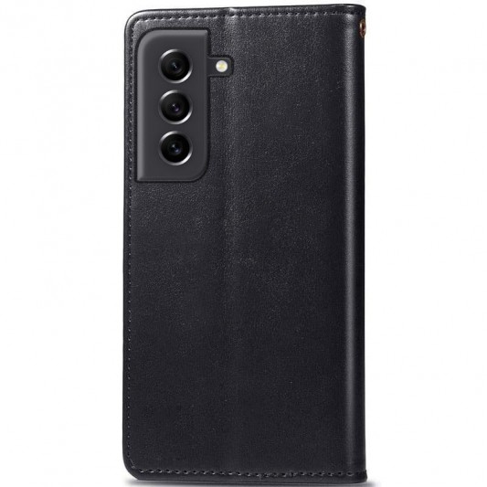 Кожаный чехол-книжка GETMAN Gallant (PU) для Samsung Galaxy S23 FE Черный - изображение 4