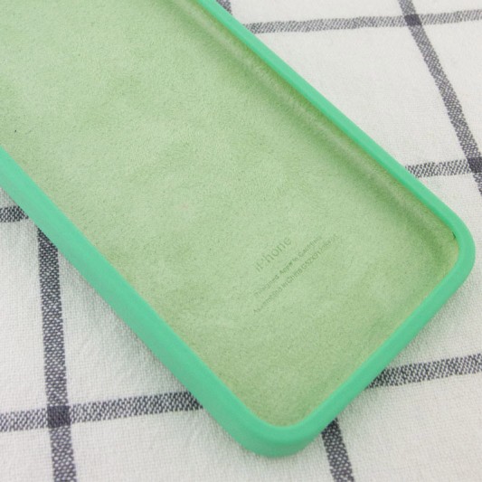 Silicone Case Square Full Camera Protective (AA) NOLOGO для Apple iPhone 11 Pro Max (6.5") Зелений / Spearmint - зображення 1 