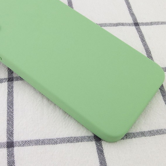 Silicone Case Square Full Camera Protective (AA) NOLOGO для Apple iPhone 11 Pro Max (6.5") М'ятний / Mint