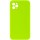 Чехол Silicone Case Square Full Camera Protective (AA) NOLOGO для Apple iPhone 11 Pro Max (6.5 дюйма) Салатовый / Neon green