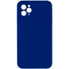Чехол для iPhone 11 Pro Max Silicone Case Square Full Camera Protective (Deep navy)