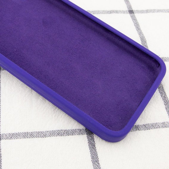 Silicone Case Square Full Camera Protective (AA) NOLOGO для Apple iPhone 11 Pro Max (6.5") Фиолетовый / Ultra Violet