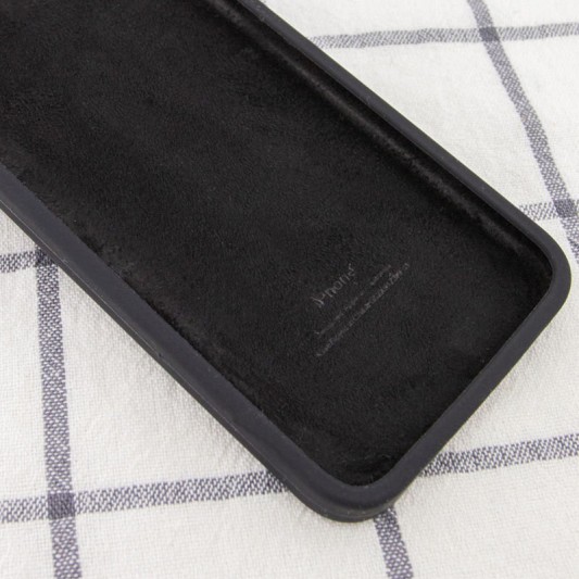 Silicone Case Square Full Camera Protective (AA) NOLOGO для Apple iPhone 11 Pro Max (6.5") Чорний / Black - зображення 2 