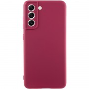 Чохол Silicone Cover Lakshmi Full Camera (AA) для Samsung Galaxy S22 Бордовий / Marsala