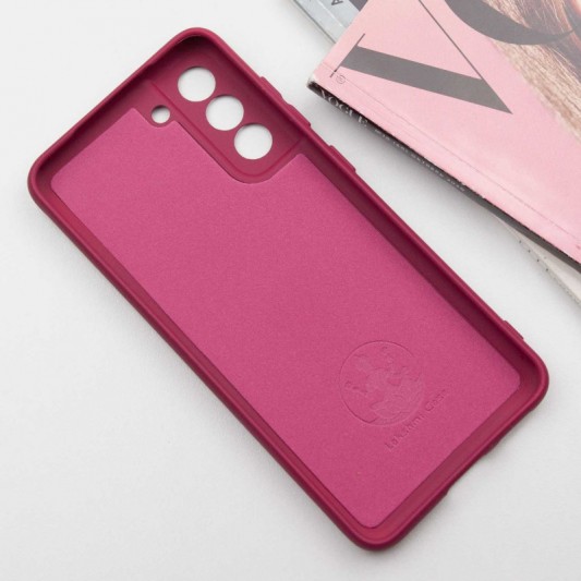 Чохол Silicone Cover Lakshmi Full Camera (AA) для Samsung Galaxy S22 Бордовий / Marsala - зображення 2 