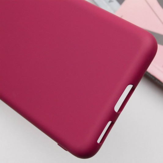 Чохол Silicone Cover Lakshmi Full Camera (AA) для Samsung Galaxy S22 Бордовий / Marsala - зображення 4 