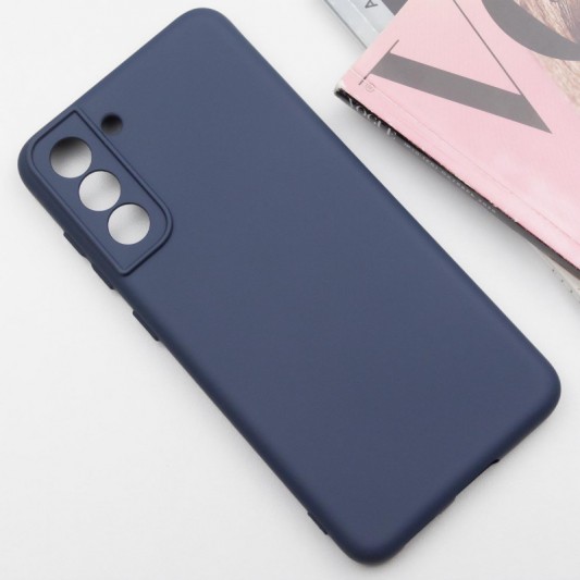 Чохол Silicone Cover Lakshmi Full Camera (AA) для Samsung Galaxy S22 Синій / Midnight Blue - зображення 1 