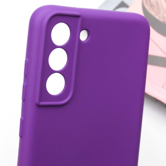 Чохол Silicone Cover Lakshmi Full Camera (AA) для Samsung Galaxy S22 Фіолетовий / Purple