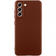 Чохол Silicone Cover Lakshmi Full Camera (AA) для Samsung Galaxy S22 Коричневий / Brown