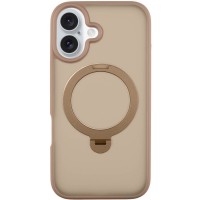 TPU+PC чехол Metal Buttons with MagSafe Colorful HQ Ring для Apple iPhone 16 (6.1