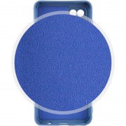 Чохол TPU GETMAN Liquid Silk Full Camera для Samsung Galaxy A12 Синій / Navy Blue