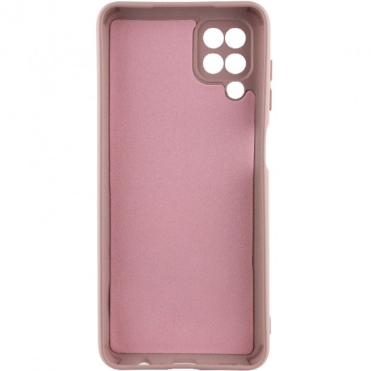 Чохол TPU GETMAN Liquid Silk Full Camera для Samsung Galaxy A12 Рожевий / Pink Sand - зображення 1 