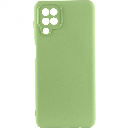 Чохол TPU GETMAN Liquid Silk Full Camera для Samsung Galaxy A12 Зелений / Pistachio