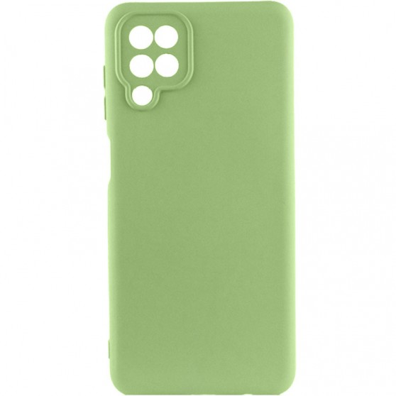 Чехол TPU GETMAN Liquid Silk Full Camera для Samsung Galaxy A12 Зеленый / Pistachio