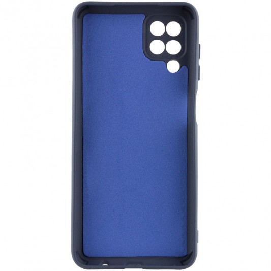 Чохол TPU GETMAN Liquid Silk Full Camera для Samsung Galaxy A12 Синій / Midnight Blue - зображення 1 