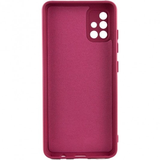 Чехол TPU GETMAN Liquid Silk Full Camera для Samsung Galaxy A51 Бордовый / Marsala - изображение 1
