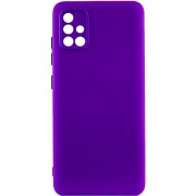 Чохол TPU GETMAN Liquid Silk Full Camera для Samsung Galaxy A51 Фіолетовий / Ultra Violet
