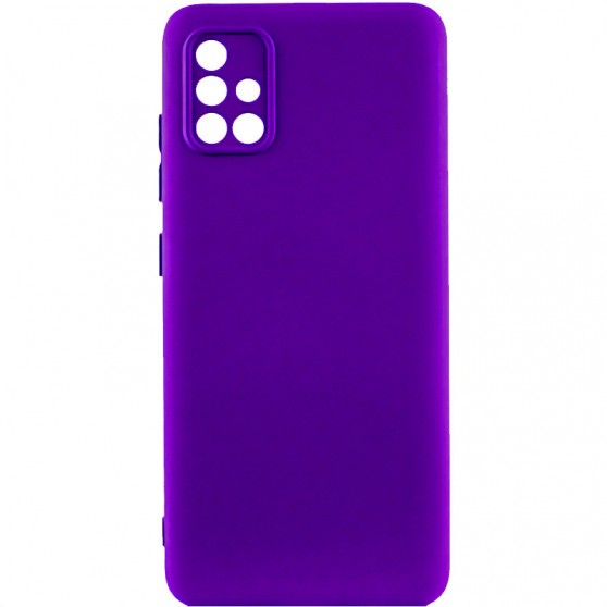 Чохол TPU GETMAN Liquid Silk Full Camera для Samsung Galaxy A51 Фіолетовий / Ultra Violet