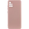 Чохол TPU GETMAN Liquid Silk Full Camera для Samsung Galaxy A51 Рожевий / Pink Sand