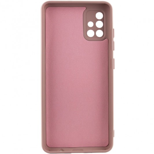 Чохол TPU GETMAN Liquid Silk Full Camera для Samsung Galaxy A51 Рожевий / Pink Sand - зображення 1 