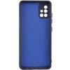 Чехол TPU GETMAN Liquid Silk Full Camera для Samsung Galaxy A51 Синий / Midnight Blue