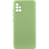 Чехол TPU GETMAN Liquid Silk Full Camera для Samsung Galaxy A51 Зеленый / Pistachio