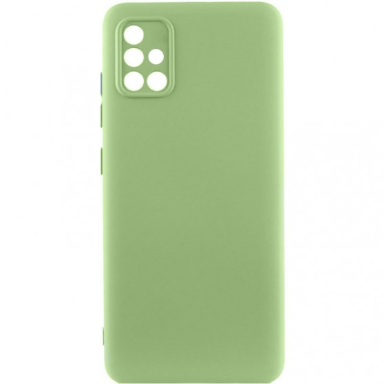 Чохол TPU GETMAN Liquid Silk Full Camera для Samsung Galaxy A51 Зелений / Pistachio