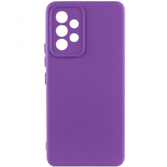 Чохол TPU GETMAN Liquid Silk Full Camera для Samsung Galaxy A53 5G Фіолетовий / Purple