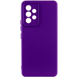 Чехол TPU GETMAN Liquid Silk Full Camera для Samsung Galaxy A53 5G Фиолетовый / Ultra Violet