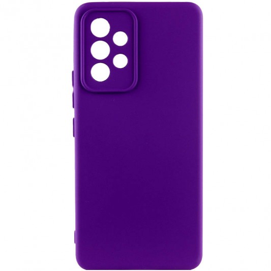 Чохол TPU GETMAN Liquid Silk Full Camera для Samsung Galaxy A53 5G Фіолетовий / Ultra Violet