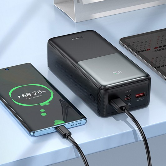 Портативное ЗУ Power Bank Hoco J136B Sirui 22.5W+PD20W 30000 mAh Black - изображение 3