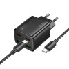 Блок живлення Hoco N56 Fundador PD30W four-port (2USB-A/2C) + кабель Type-C to Type-C Black