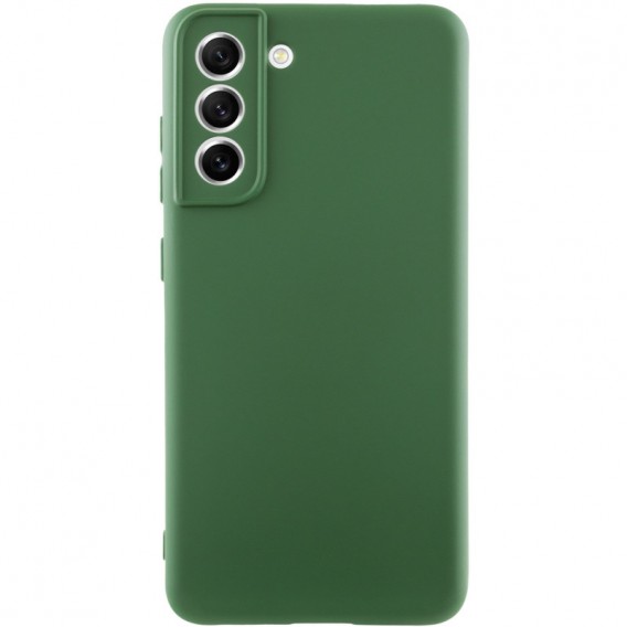 Чохол TPU GETMAN Liquid Silk Full Camera для Samsung Galaxy S21 Зелений / Dark green