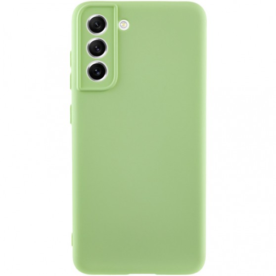 Чехол TPU GETMAN Liquid Silk Full Camera для Samsung Galaxy S21 Зеленый / Pistachio