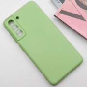Чохол TPU GETMAN Liquid Silk Full Camera для Samsung Galaxy S21 Зелений / Pistachio
