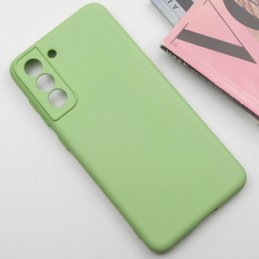 Чохол TPU GETMAN Liquid Silk Full Camera для Samsung Galaxy S21 Зелений / Pistachio - зображення 1 