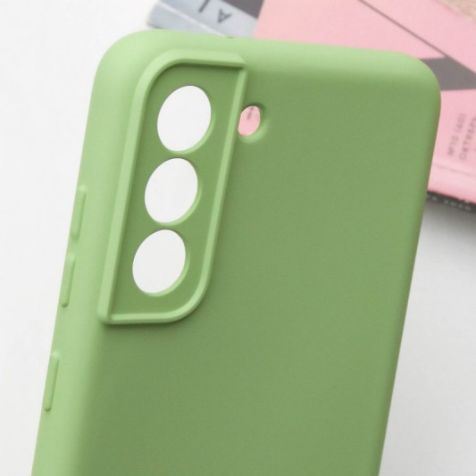 Чохол TPU GETMAN Liquid Silk Full Camera для Samsung Galaxy S21 Зелений / Pistachio - зображення 3 