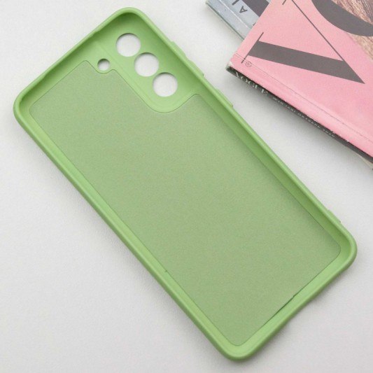 Чохол TPU GETMAN Liquid Silk Full Camera для Samsung Galaxy S21 Зелений / Pistachio - зображення 4 