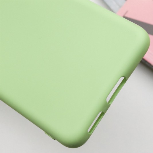 Чохол TPU GETMAN Liquid Silk Full Camera для Samsung Galaxy S21 Зелений / Pistachio - зображення 5 