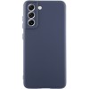 Чехол TPU GETMAN Liquid Silk Full Camera для Samsung Galaxy S21 Синий / Midnight Blue