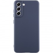 Чохол TPU GETMAN Liquid Silk Full Camera для Samsung Galaxy S21 Синій / Midnight Blue