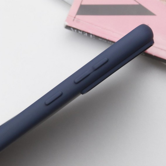 Чохол TPU GETMAN Liquid Silk Full Camera для Samsung Galaxy S21 Синій / Midnight Blue