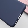 Чехол TPU GETMAN Liquid Silk Full Camera для Samsung Galaxy S21 Синий / Midnight Blue