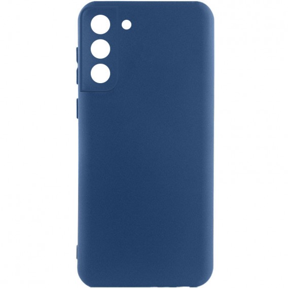 Чохол TPU GETMAN Liquid Silk Full Camera для Samsung Galaxy S21 Синій / Navy Blue
