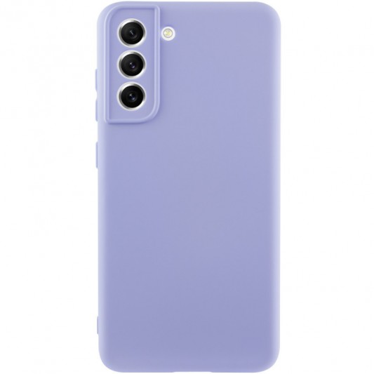 Чохол TPU GETMAN Liquid Silk Full Camera для Samsung Galaxy S21 Бузковий / Dasheen