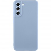 Чохол TPU GETMAN Liquid Silk Full Camera для Samsung Galaxy S21 Блакитний / Lilac Blue